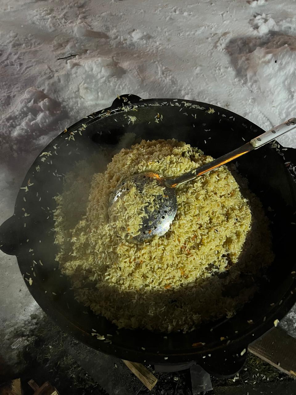 Празднование Нового 2025 года в поселке